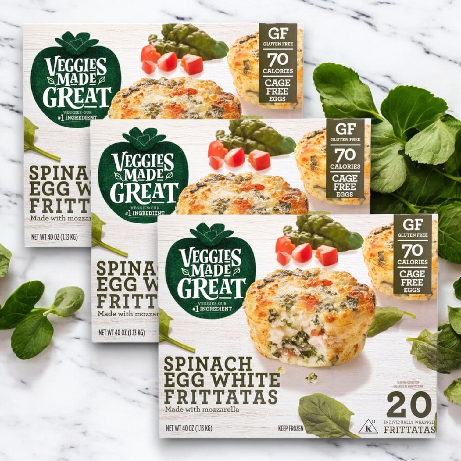 Veggies Made Great Garden Lites Vegetarian Spinach & Egg White Frittata (60-Count)