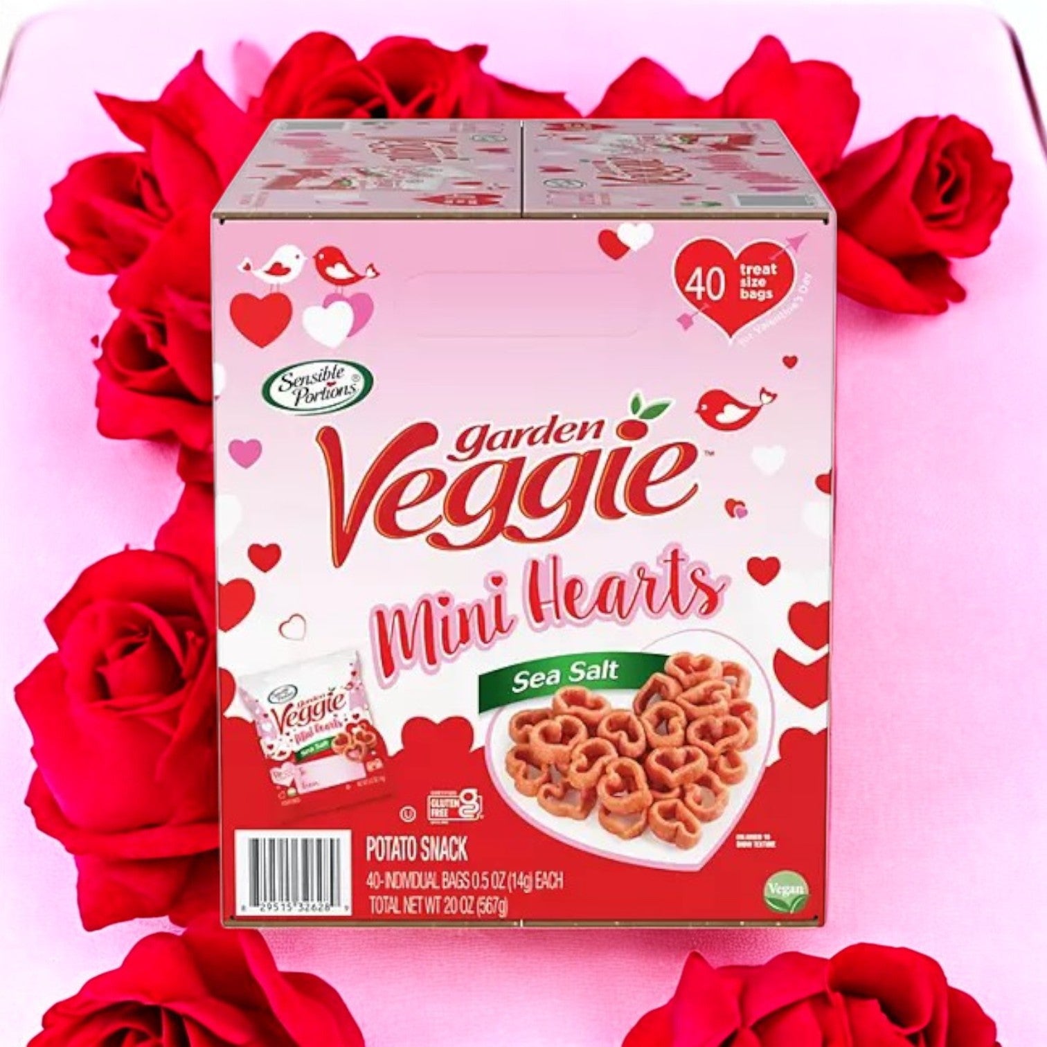 Garden Veggie Snacks Mini Hearts – 0.5 oz., 40 pk-3 Count