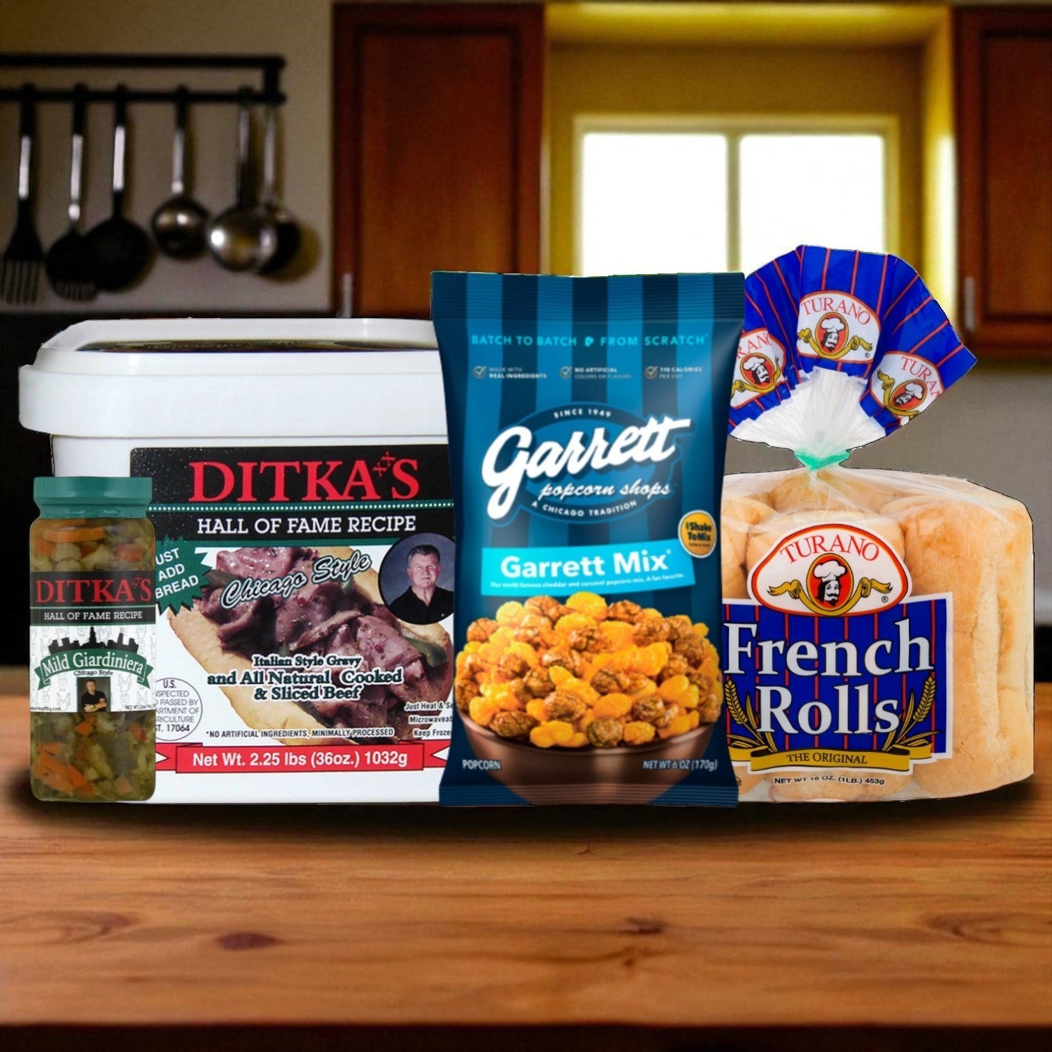 Chicago Classics Bundle: Italian Beef, Giardiniera & Garrett Mix