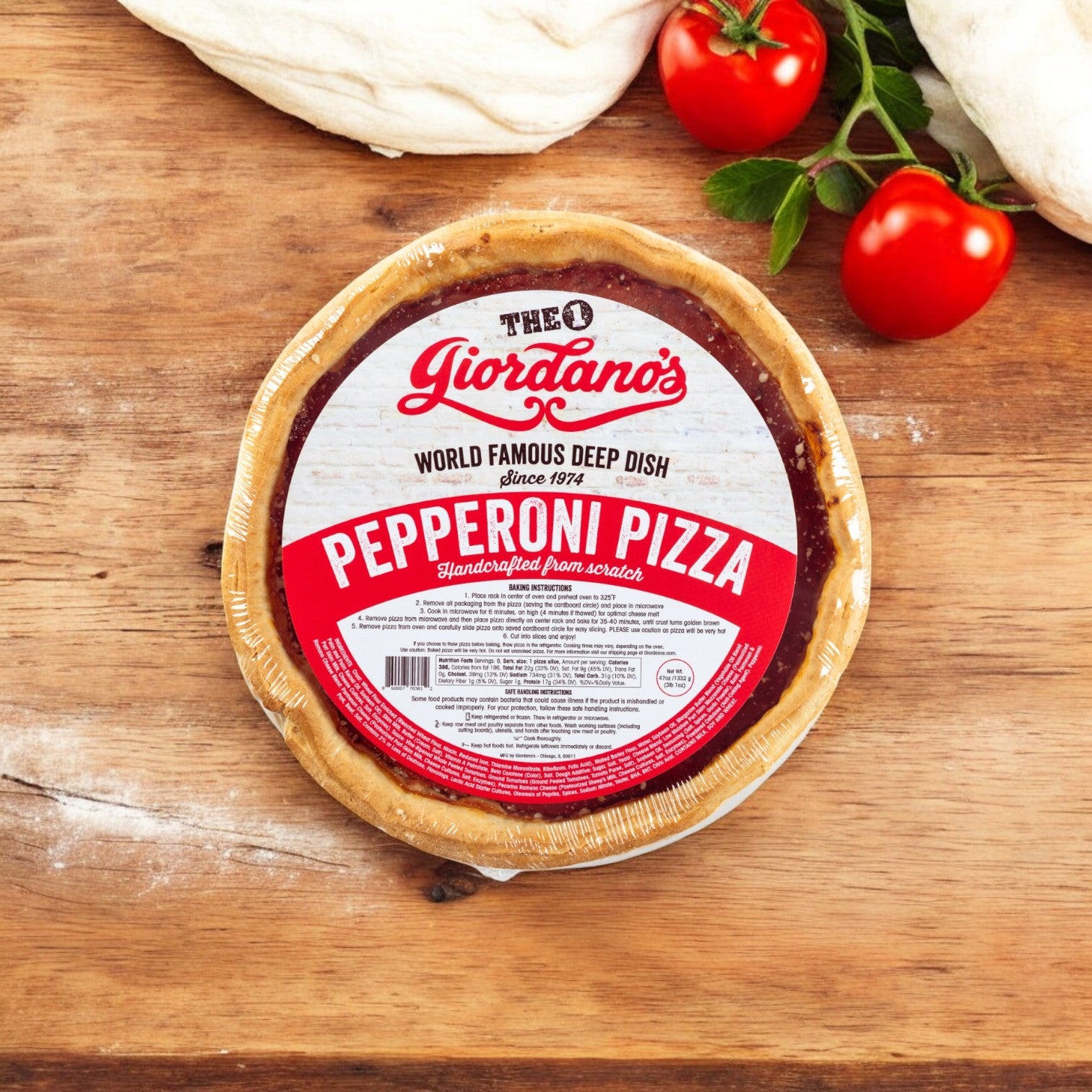 Giordano's, Frozen Deep Dish Stuffed - Pepperoni Pizza, 10" - 1 Pack