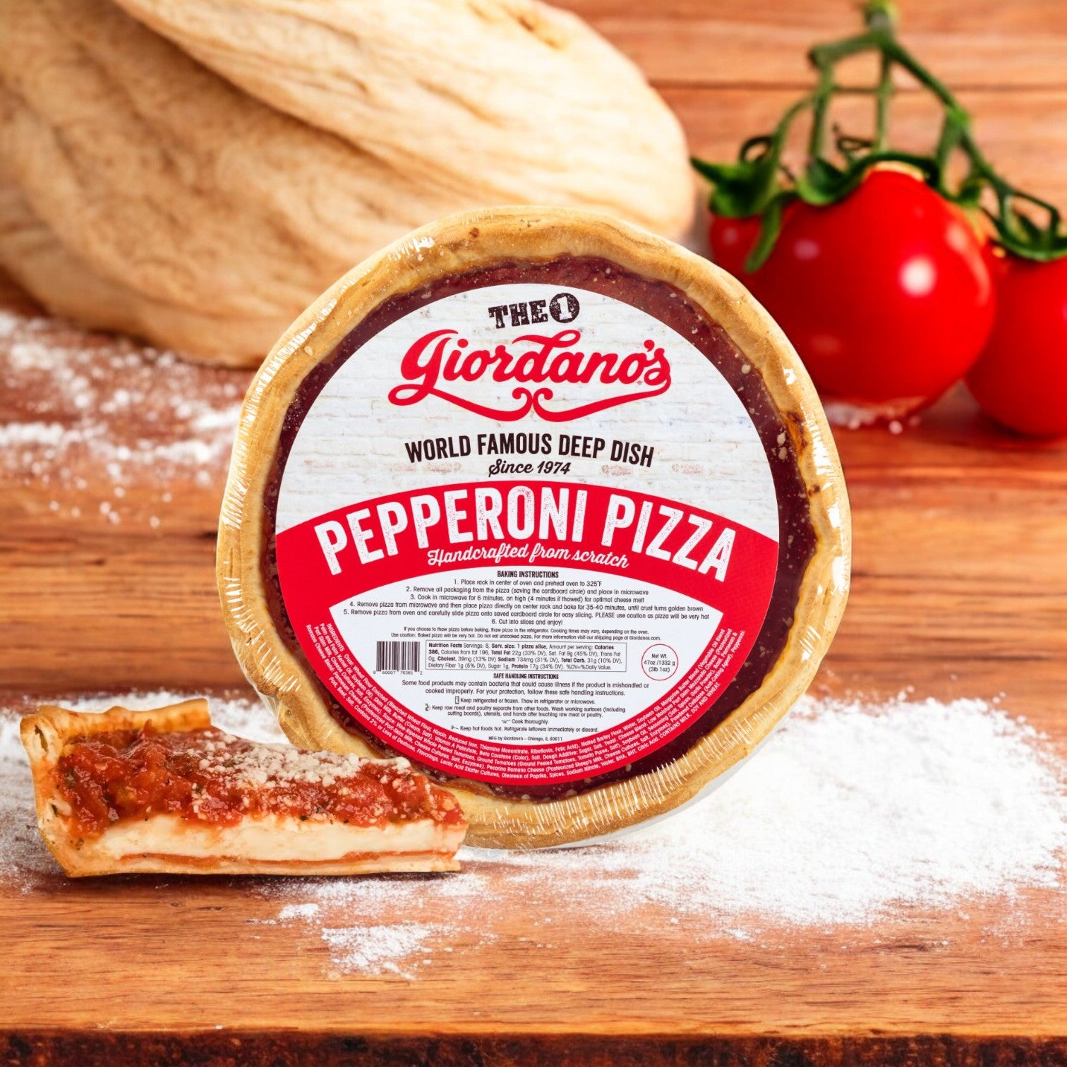 Giordano's, Frozen Deep Dish Stuffed - Pepperoni Pizza, 10" - 1 Pack