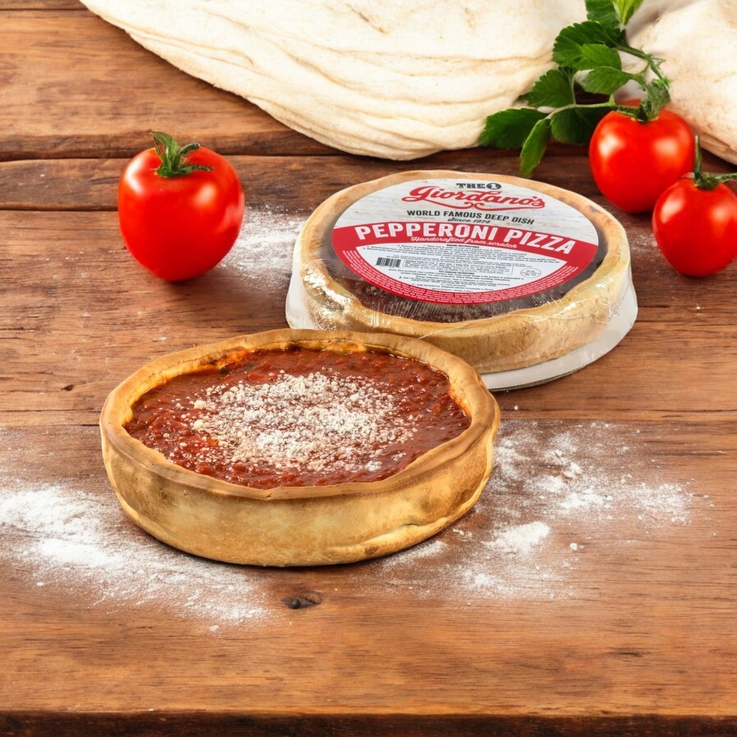 Giordano's, Frozen Deep Dish Stuffed - Pepperoni Pizza, 10" - 1 Pack