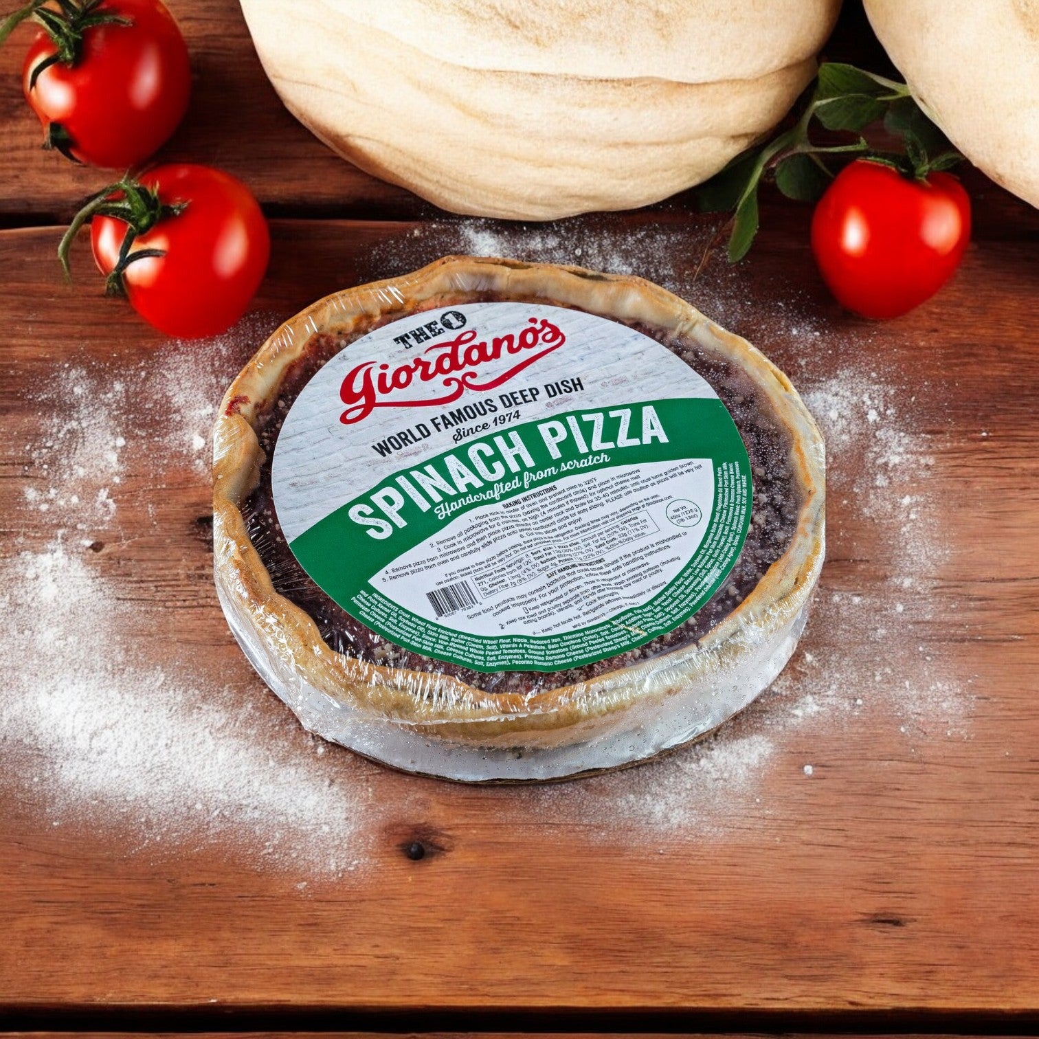 Giordano's, Frozen Deep Dish Stuffed - Spinach Pizza, 10" - 1 Pack