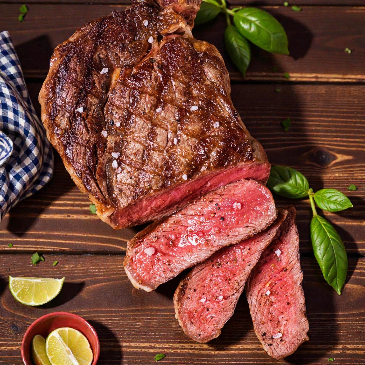 Halal Grass-Fed Ribeye Steak – Boneless (12 oz, 4 Count)