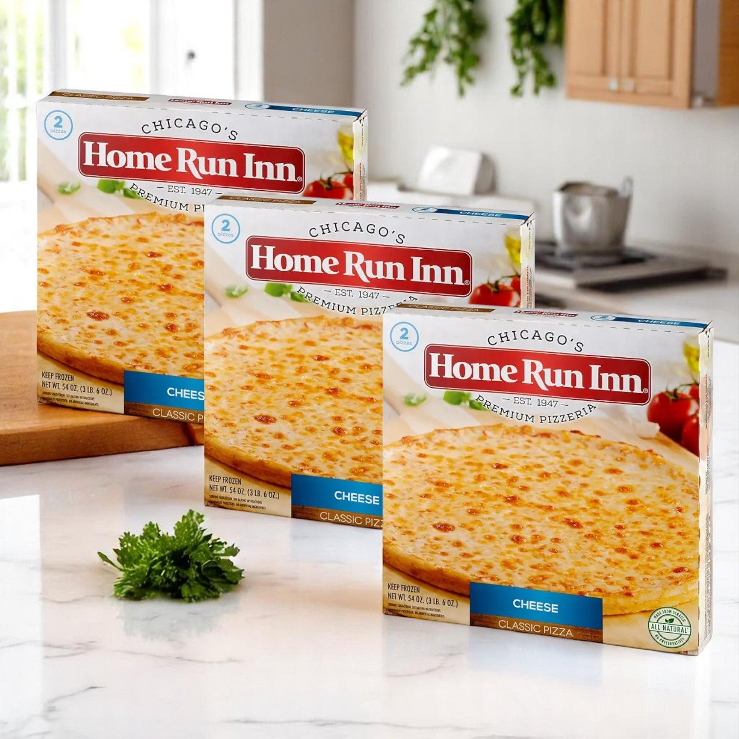Home Run Inn Classic Cheese Pizza, 27 oz. - 3 Pack- 6 Total Pizzas