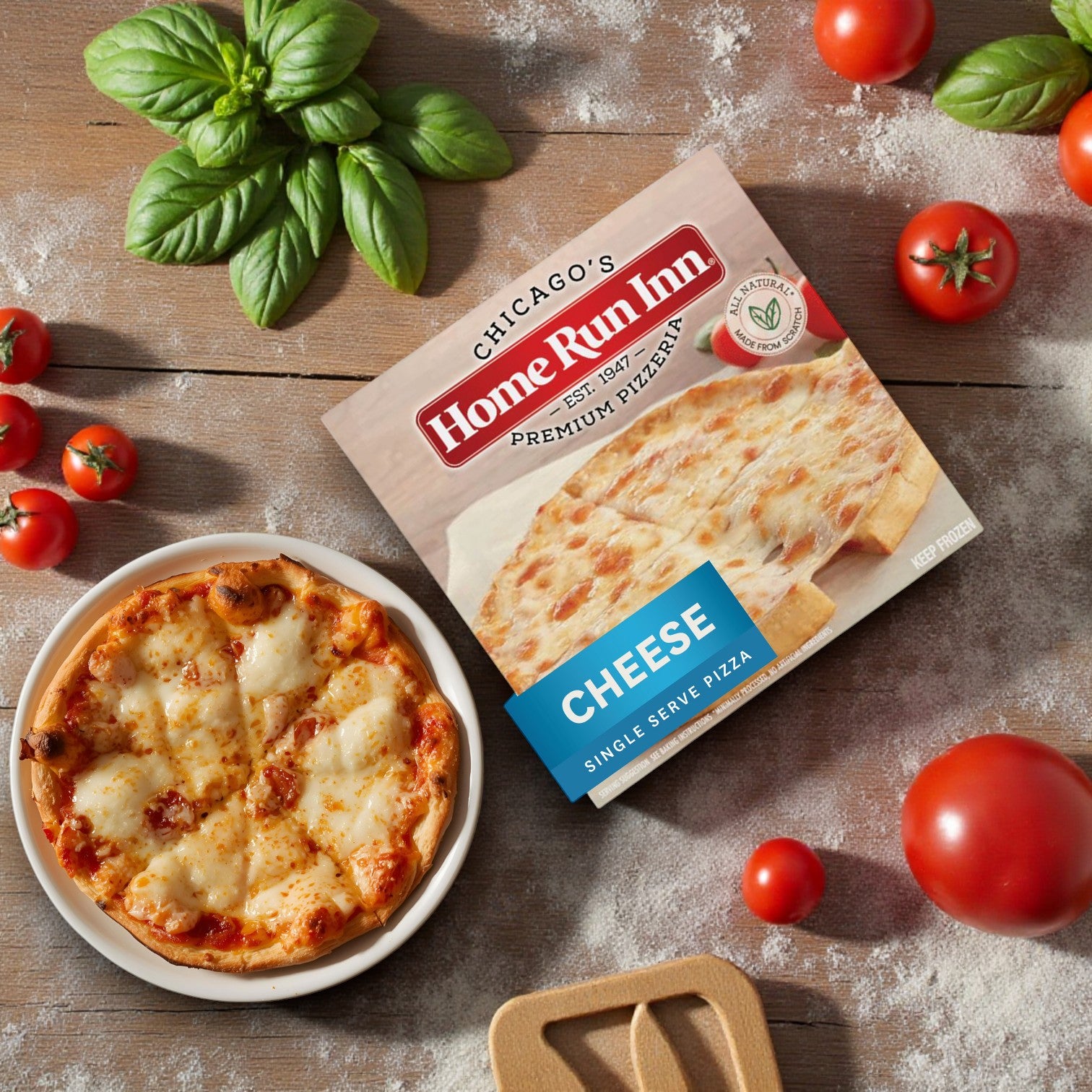 Home Run Inn Mini Personal Pizza, Classic Frozen Cheese Pizza, 7.5 oz. - 1 Count