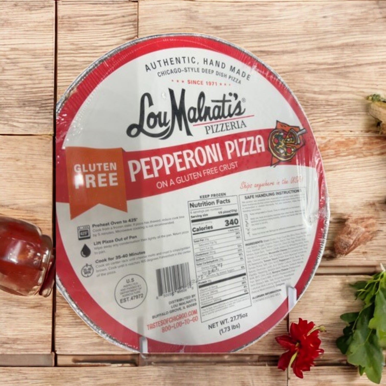 Lou Malnati's - Gluten Free Pepperoni Pizza Deep Dish,  27.5 oz. - 1  Count