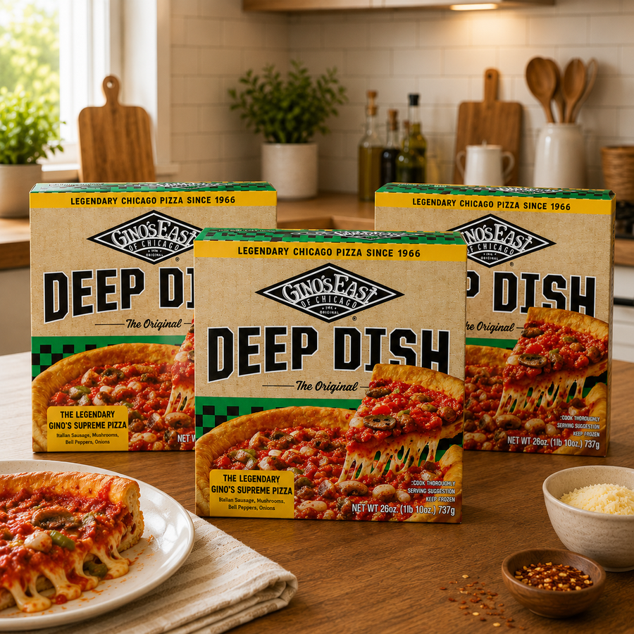 Gino's East Deep Dish Gino's Supreme Pizza, 26 oz, 3 Count