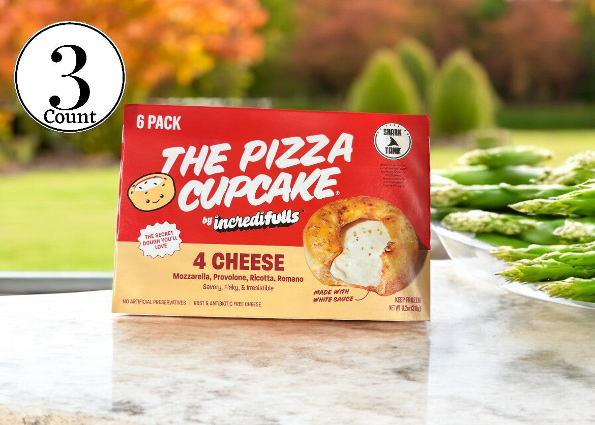 The Pizza Cupcake 4 Cheese- 3 Count