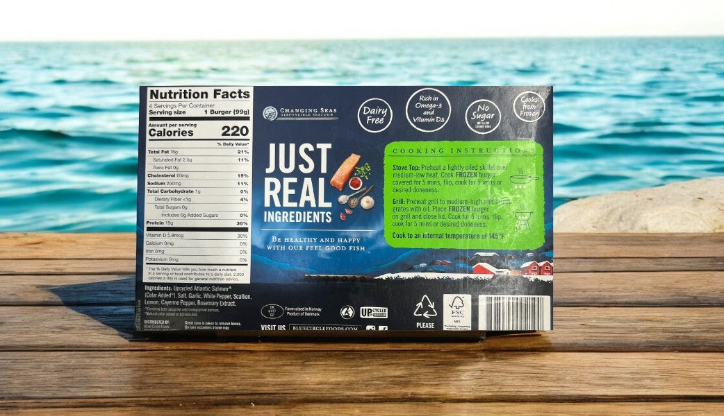 Original Norweigan Salmon Burger- 1 Count