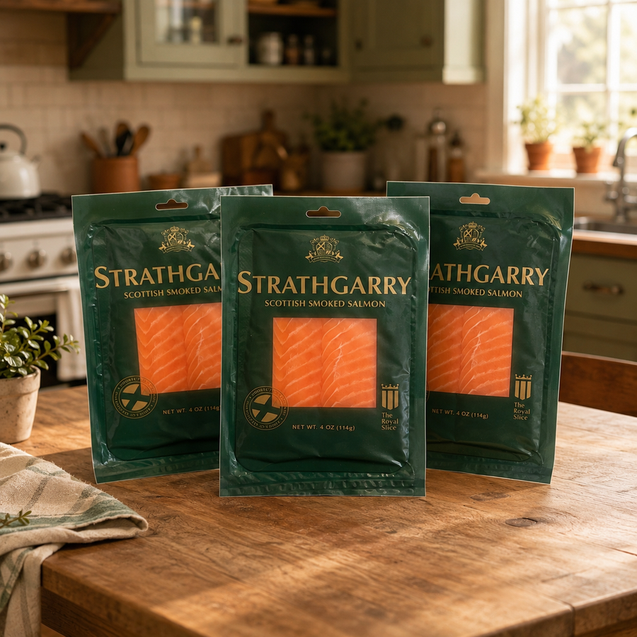 Strathgarry Scottish Smoked Salmon – The Royal Slice ( 3 count)