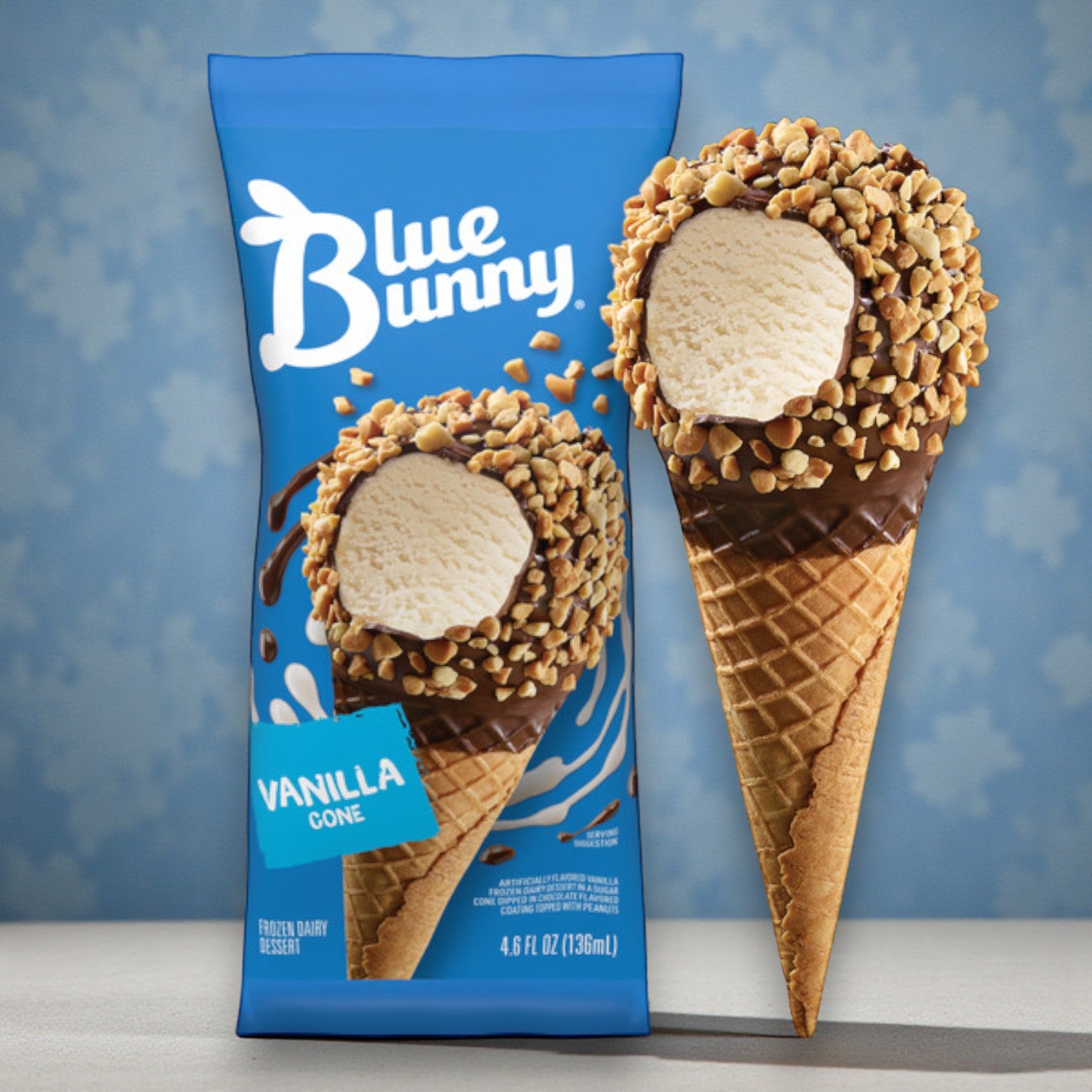 Blue Bunny Vanilla Champ Ice Cream Cones – 24 Count (4.6 oz each)