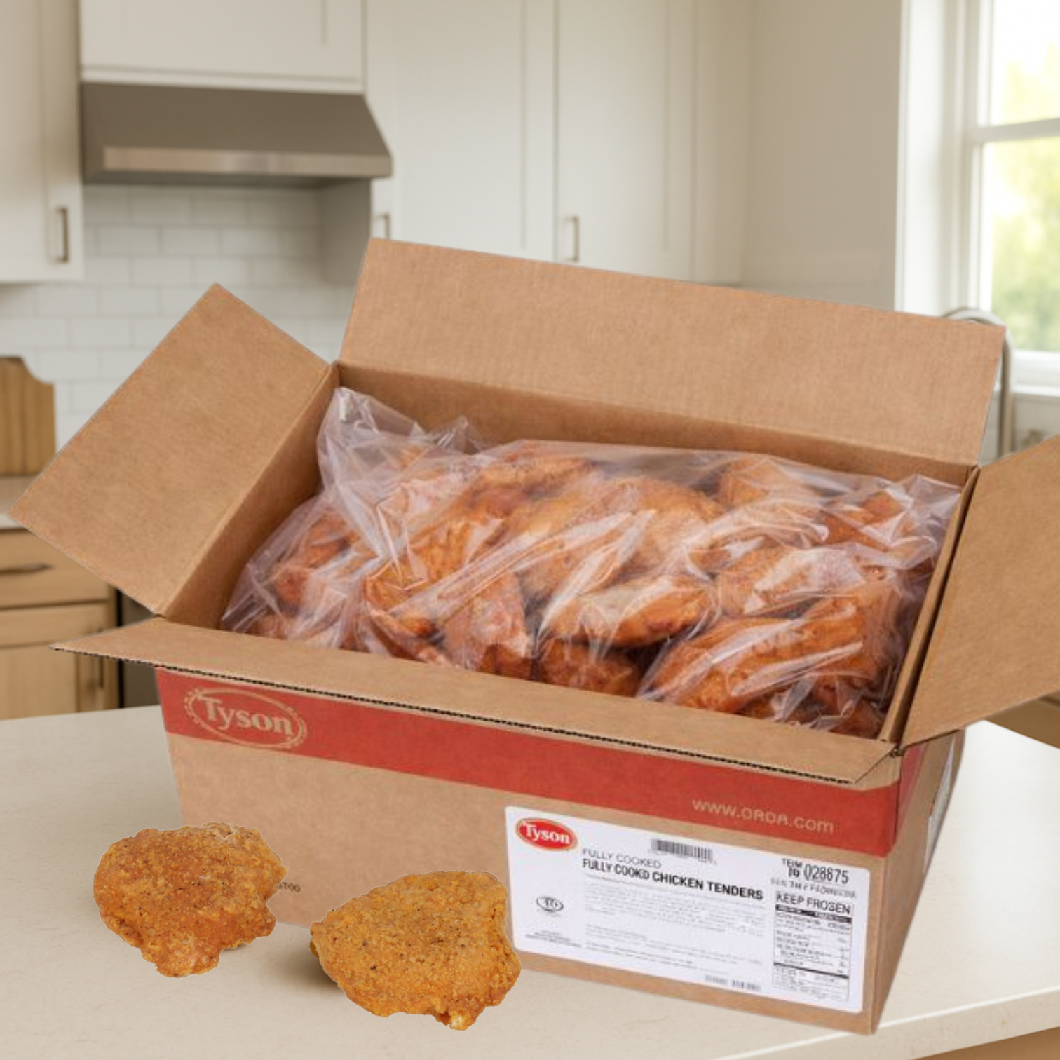 Tyson Foods Hot & Spicy Whole Grain Chicken Breast Patties – Fully Cooked, Child Nutrition Program (4 Bags)