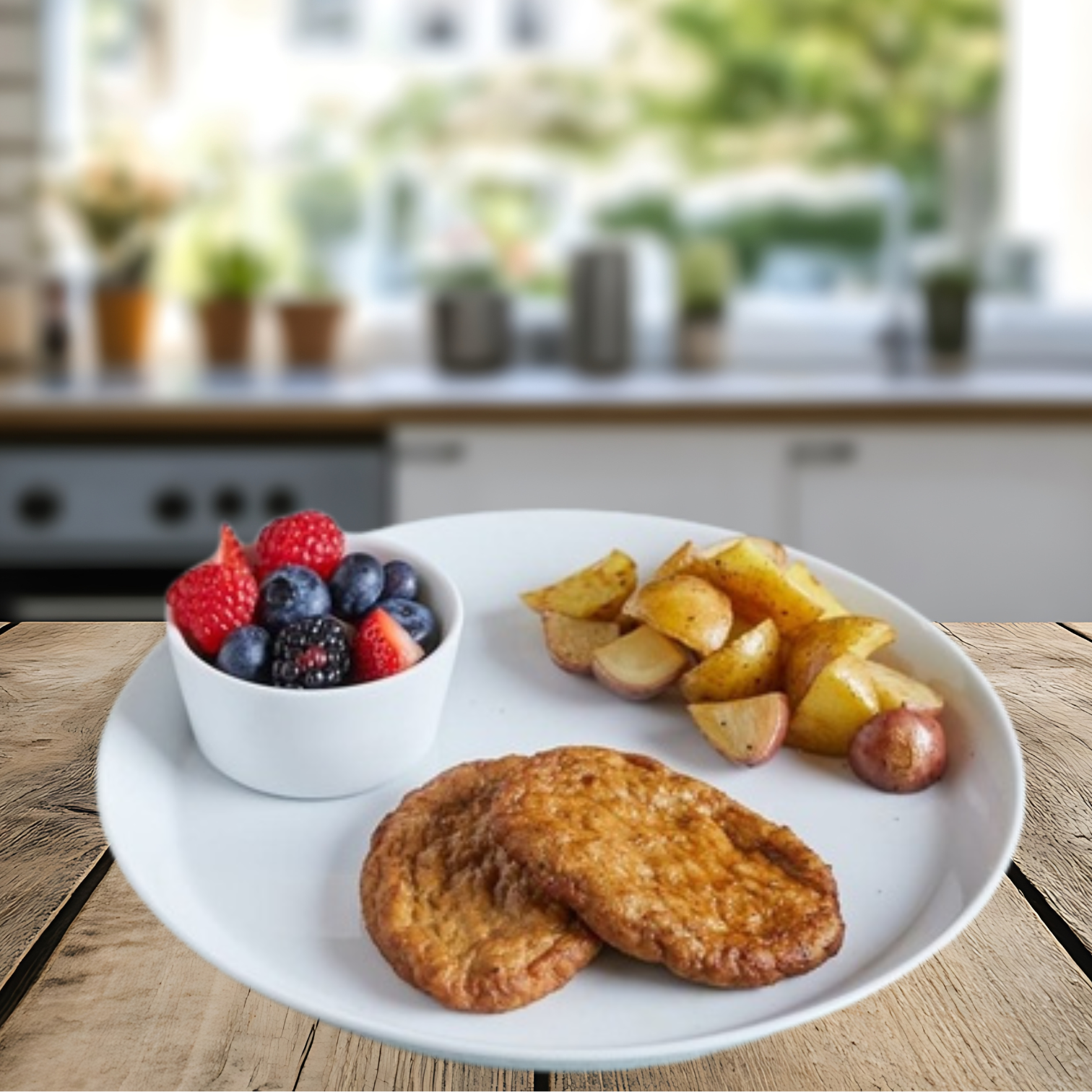 Tyson Foods Chicken Sausage Patties – Fully Cooked, Child Nutrition Program (1.43 oz Patties, 6 × 5 lb Bags)