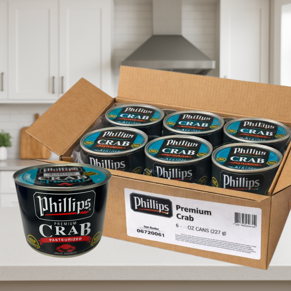 Phillips Crab Special – Pasteurized, Wild-Caught (16 oz Can) – 6 Pack