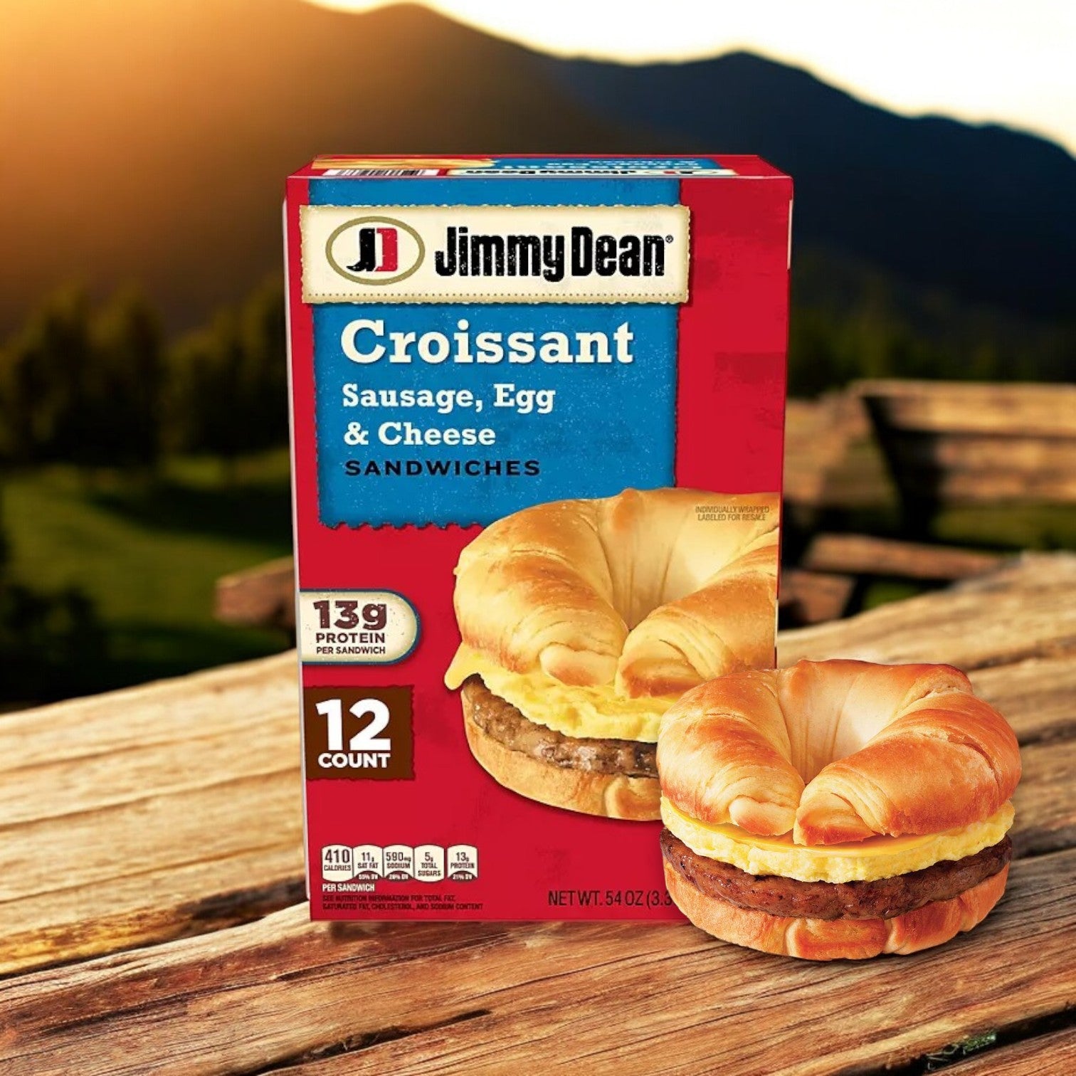 Jimmy Dean Sausage, Egg & Cheese Croissant Sandwiches (12 ct)