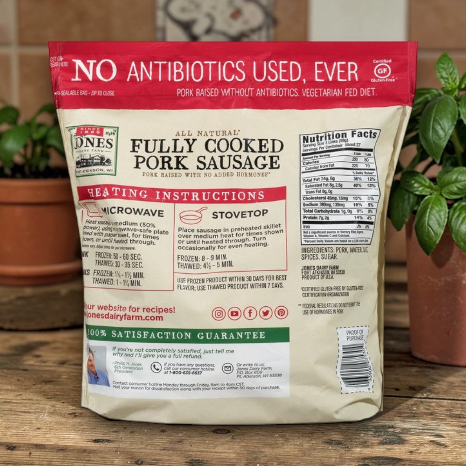 Jones Dairy Farm Fully Cooked Sausage Duo – Chicken & Pork Variety Pack