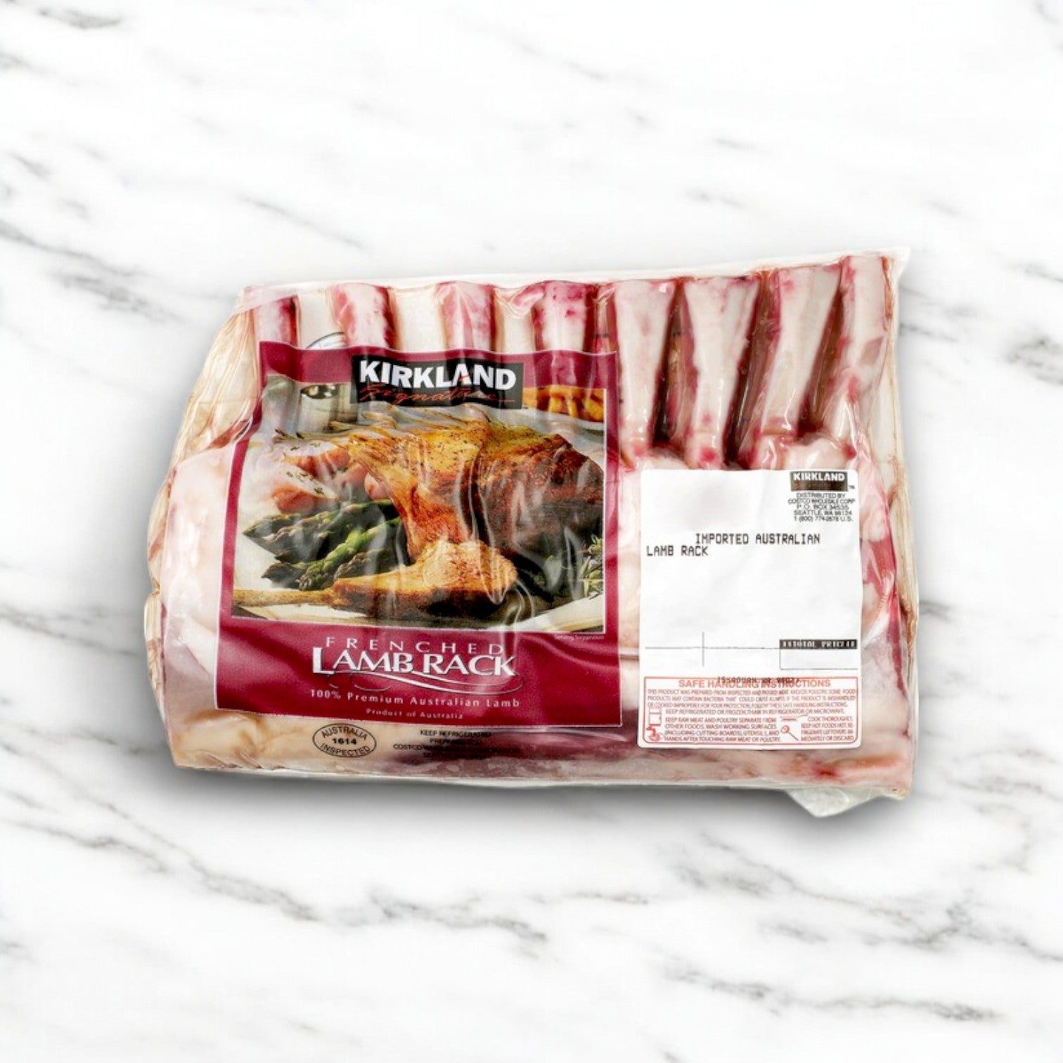 Kirkland Signature Halal Frenched Rack of Lamb, 2 lbs Average