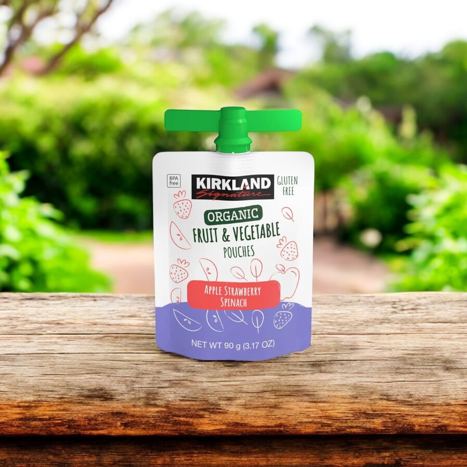 Kirkland Signature Organic Fruit and Vegetable Pouches Variety Pack, 3.17 oz, 24-Count - 3 Packs