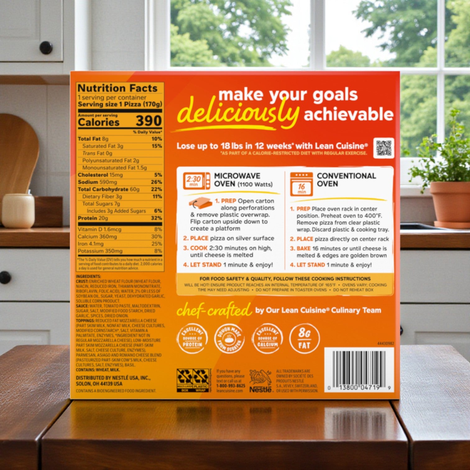 Lean Cuisine Protein Kick Four Cheese Pizza – 6 oz