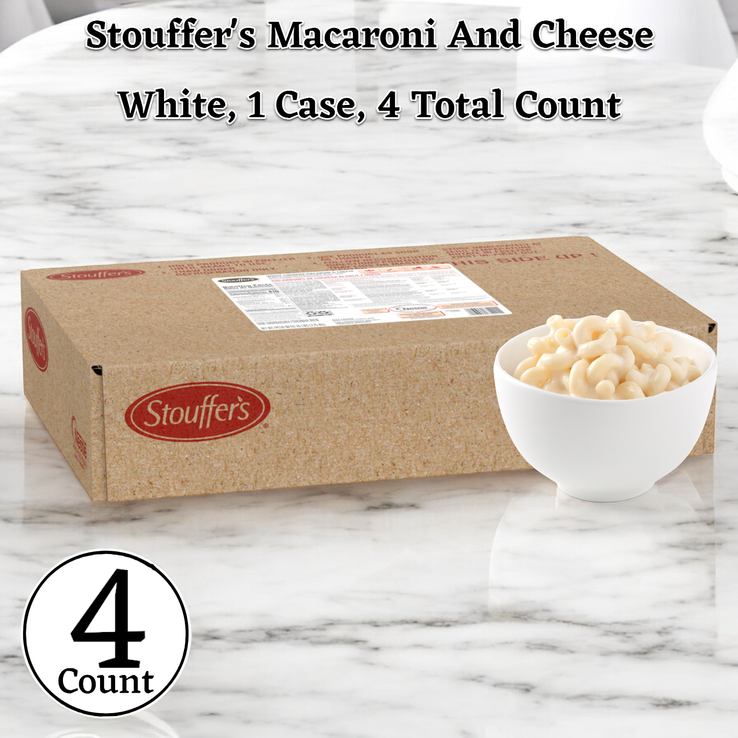 Stouffer's Macaroni And Cheese White, 64 oz. - 1 Case, 4 Pack