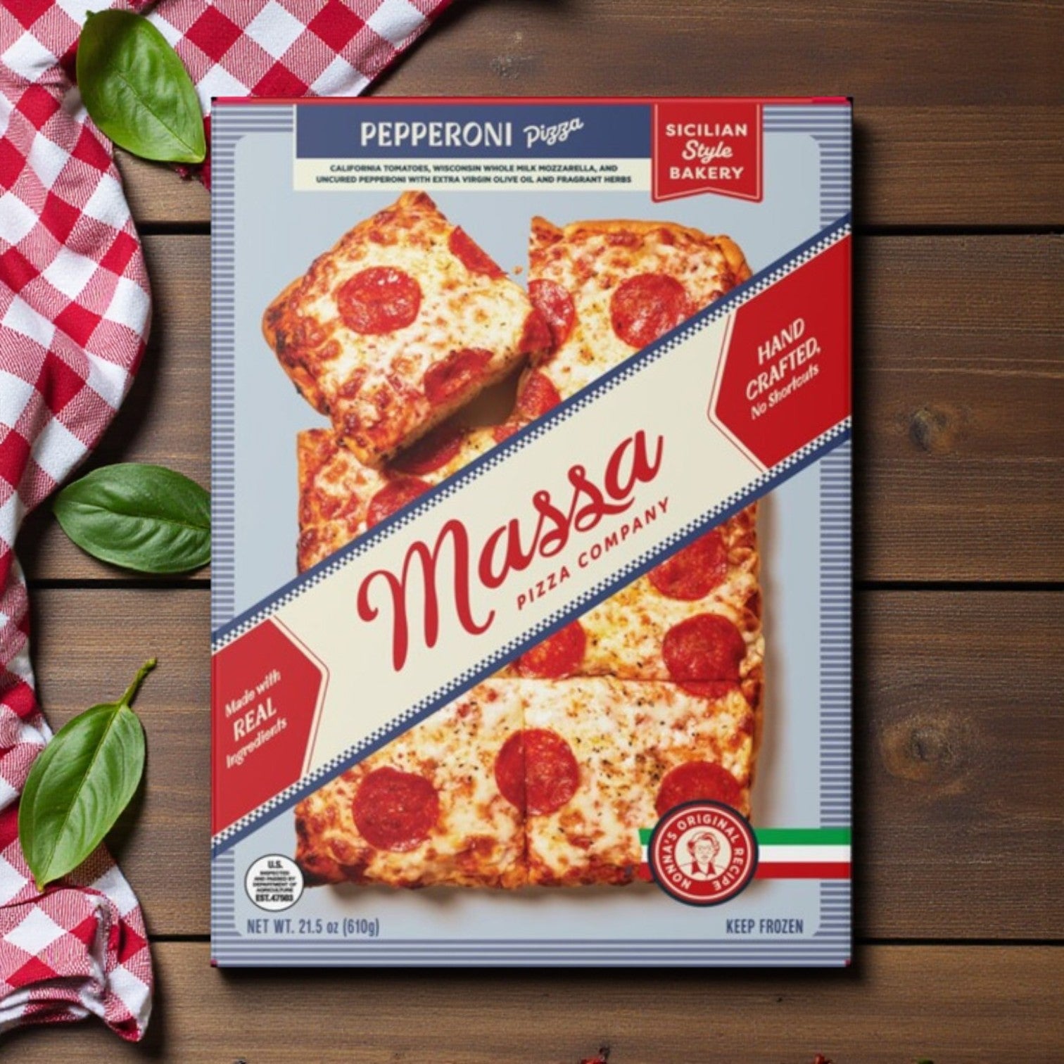 Massa Uncured Pepperoni Pizza – 21.5 oz