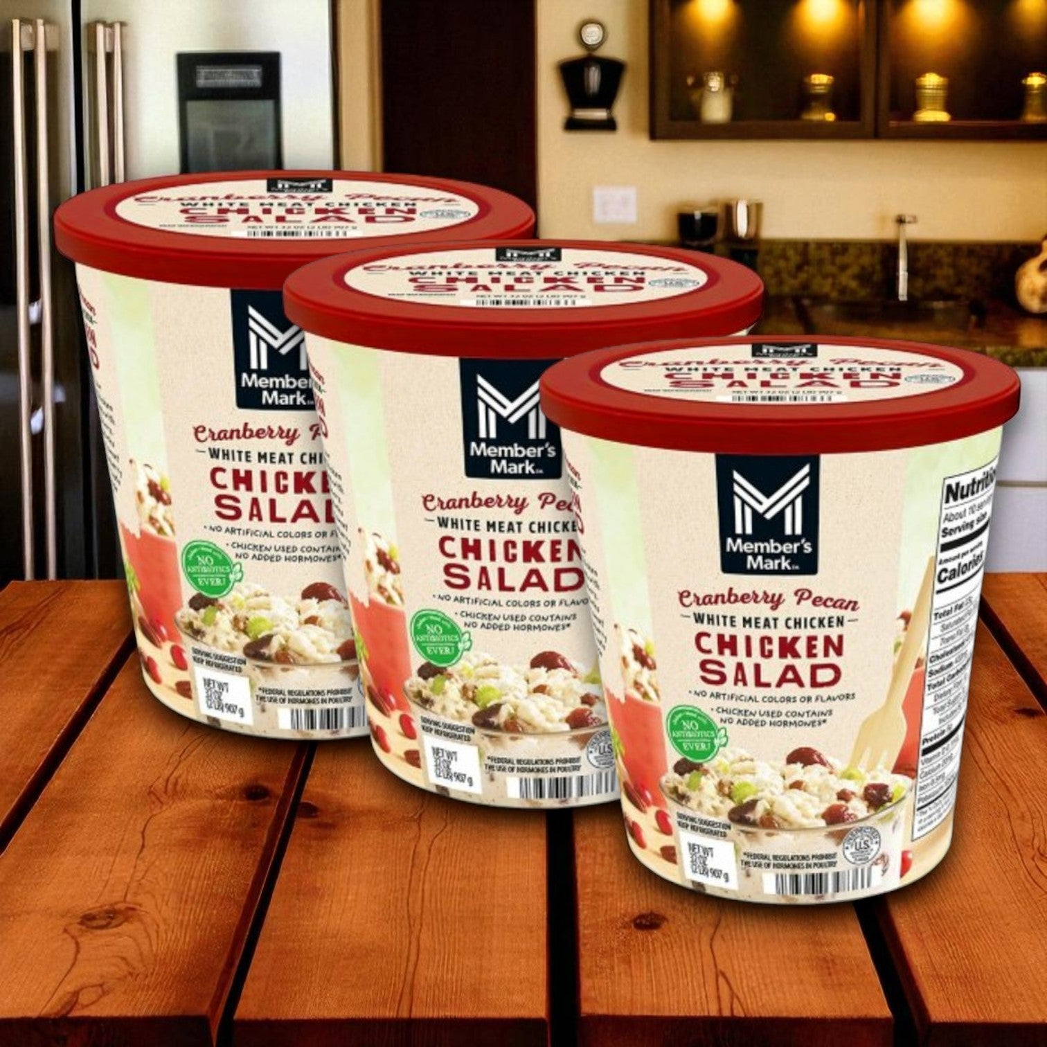 Member's Mark Cranberry Pecan Chicken Salad, 2 lbs,- 3 Cases