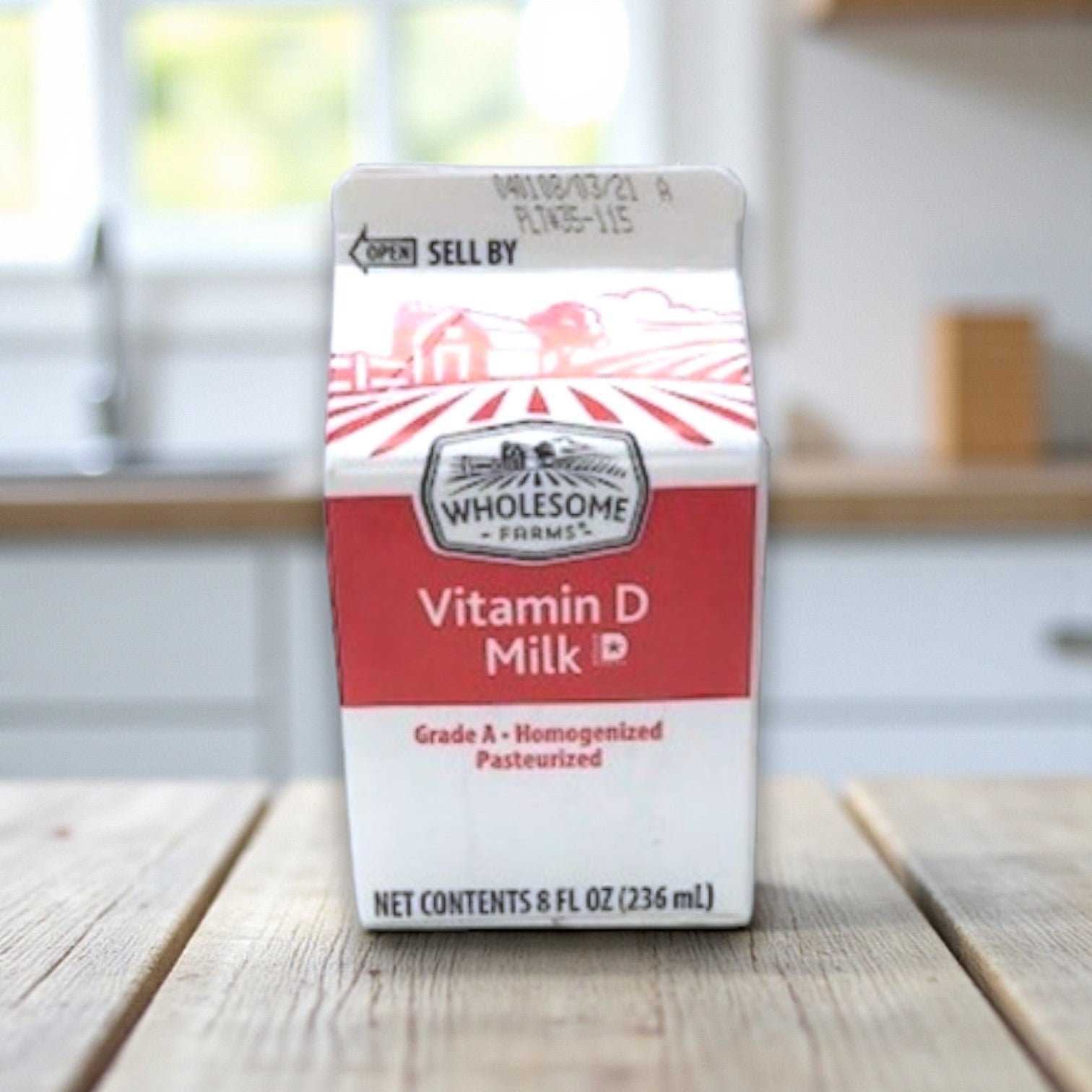 Wholesome Farms Classic Homogenized Milk – 50/0.5 Pint Cartons