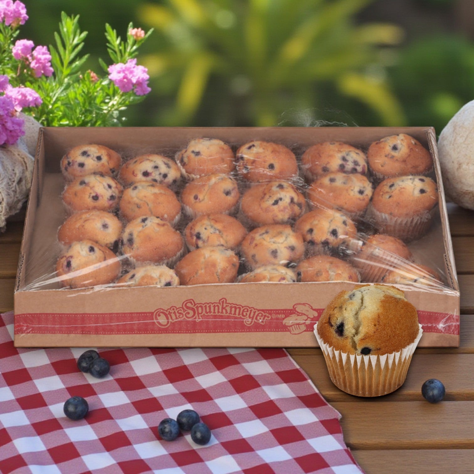 Otis Spunkmeyer Muffin Blueberry Wild, 1 Case, 96 Total Count- Free Shipping!