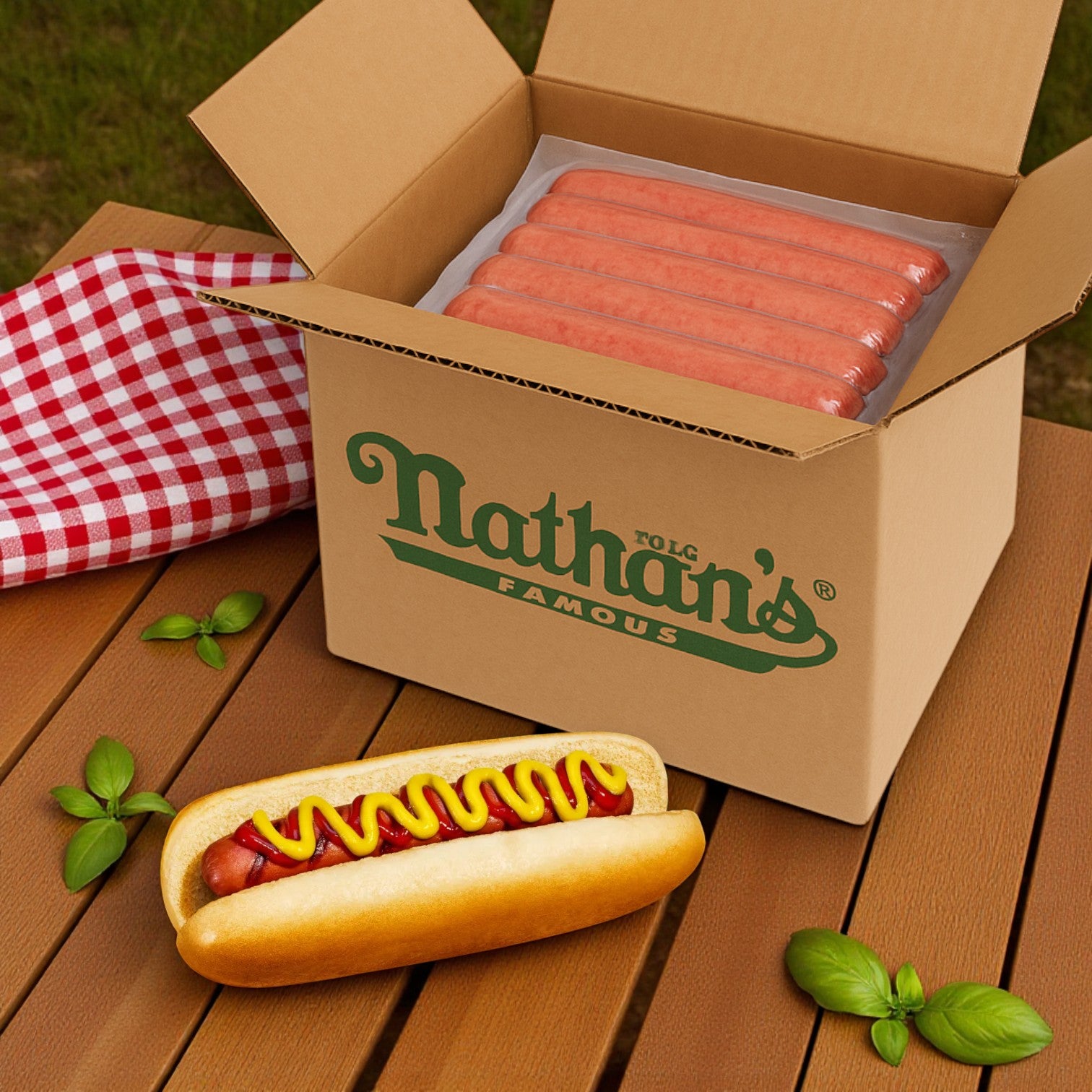 Nathan's Famous Beef Franks – 3 Family Packs (3 lbs Each), 72 Total Franks