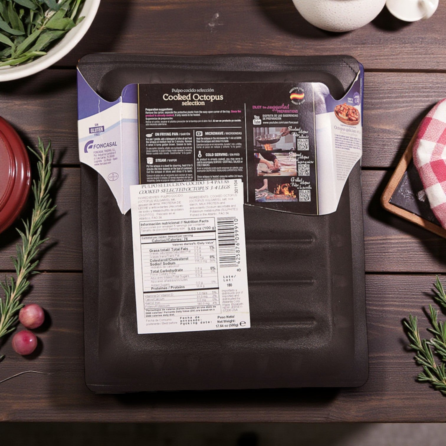 Nuchar Cooked Octopus – 17.6 oz