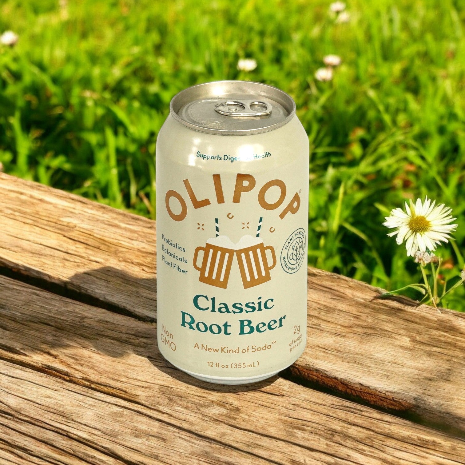 Olipop Soda Tonic Classic Root Beer 12/12 oz.