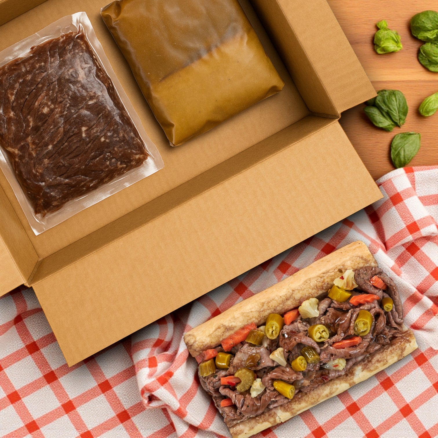 Papa Charlie's Italian Beef Sliced With Au Jus- 10 Pound Bag