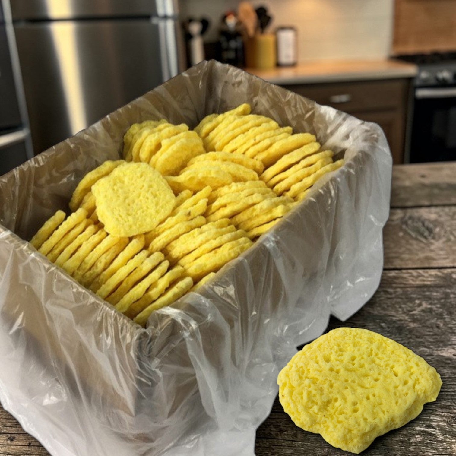 Papetti’s Scrambled Egg Patties – Natural Shape (144 Count, 1.75 oz Each)