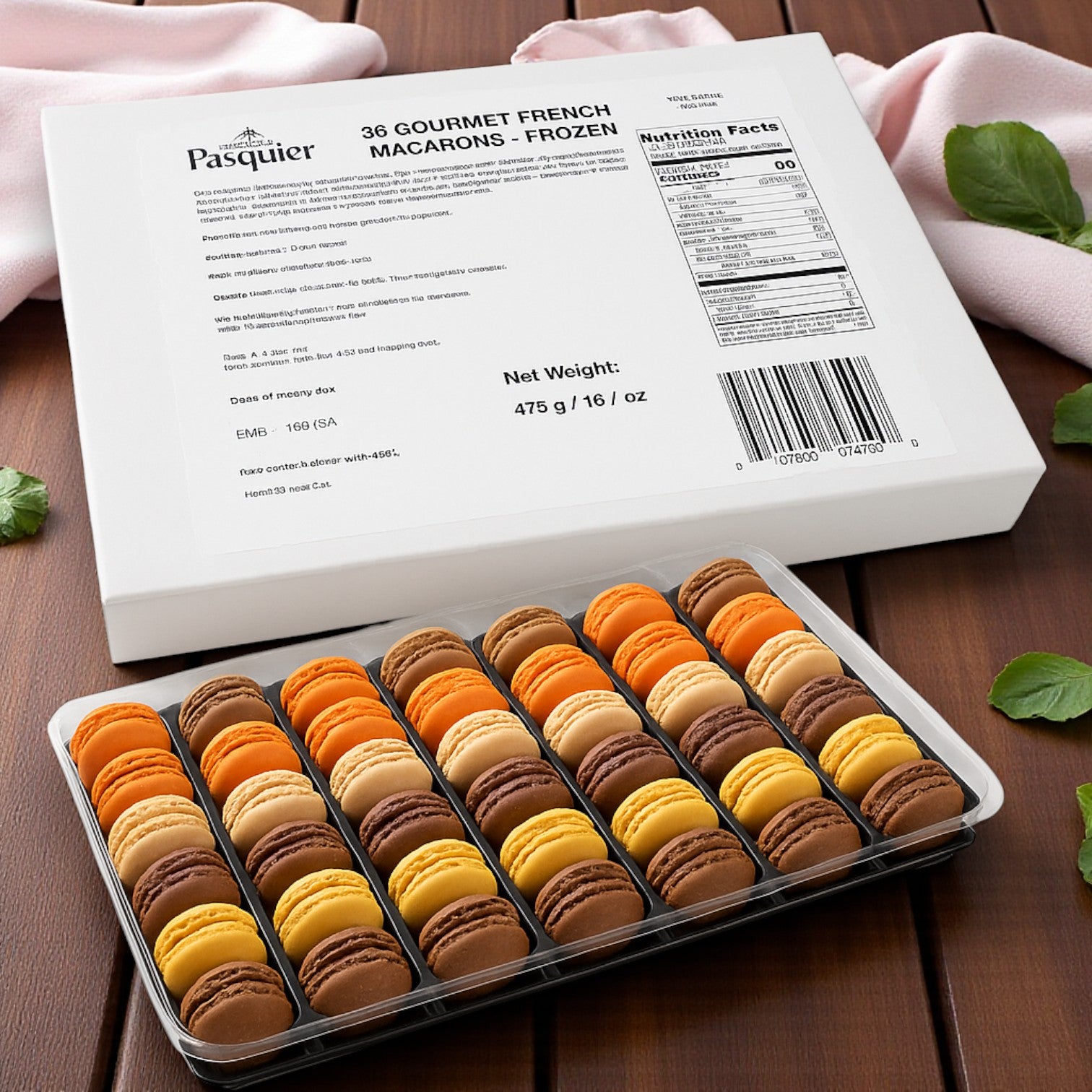 Pasquier Cookie Macaron Assorted 1 Case, 72 Total Count