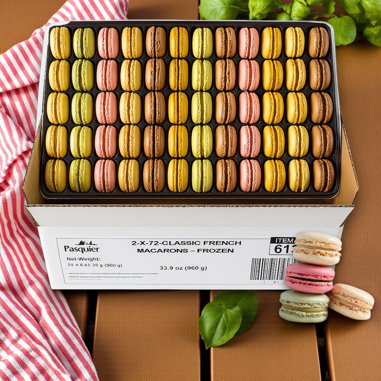 Pasquier Cookie Macaron Classic French, 1 Case, 144 Total Count
