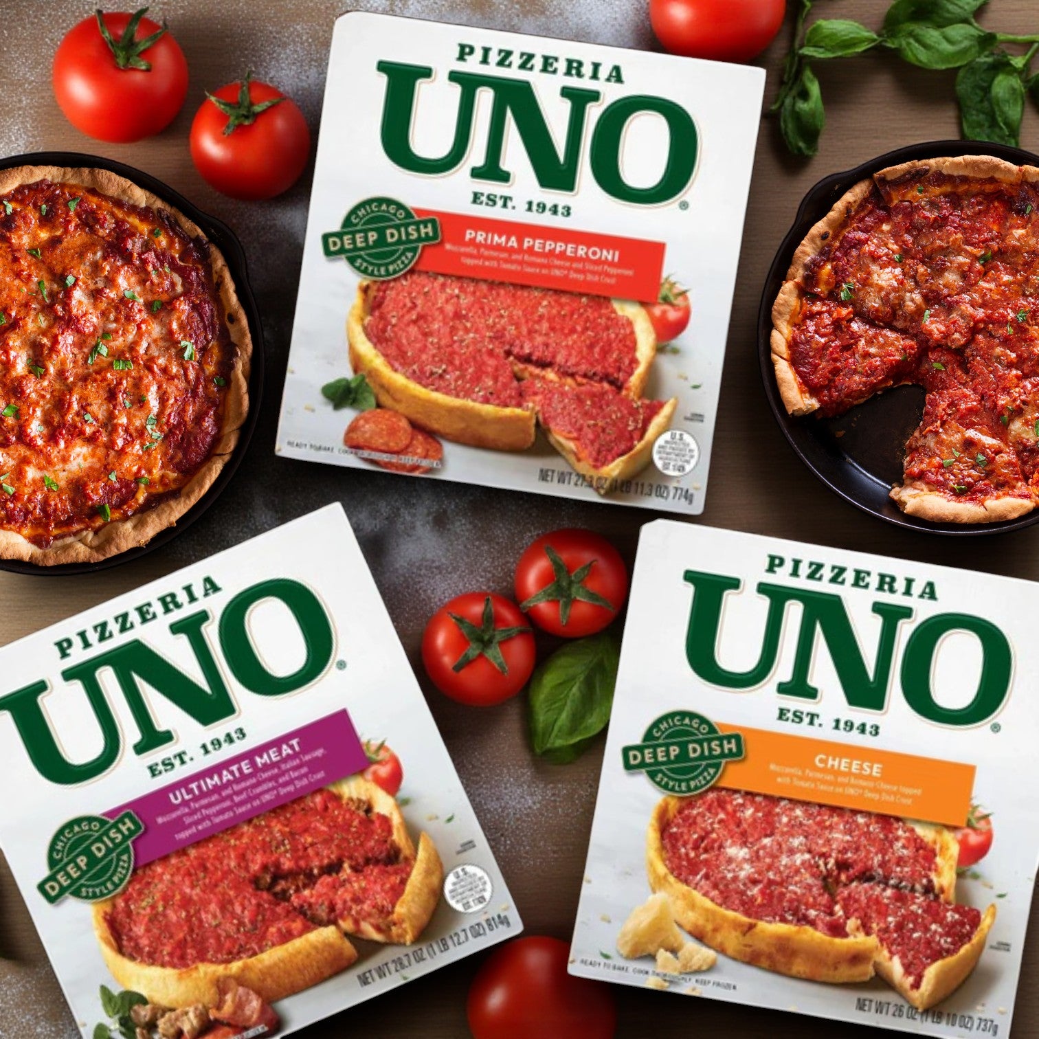 Pizzeria Uno Deep Dish Combo Pack- 3 Items Total!