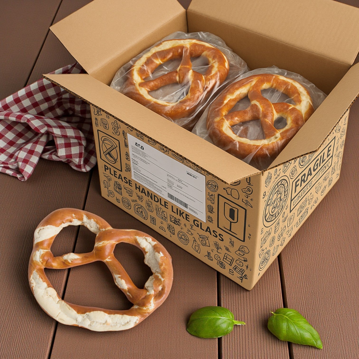 Prop & Peller Soft Jumbo Pretzels (12 Packs of 10 oz each)