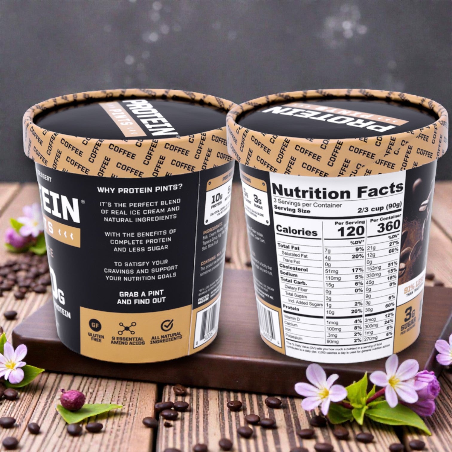 Protein Pints Coffee Protein Ice Cream (473 ml)