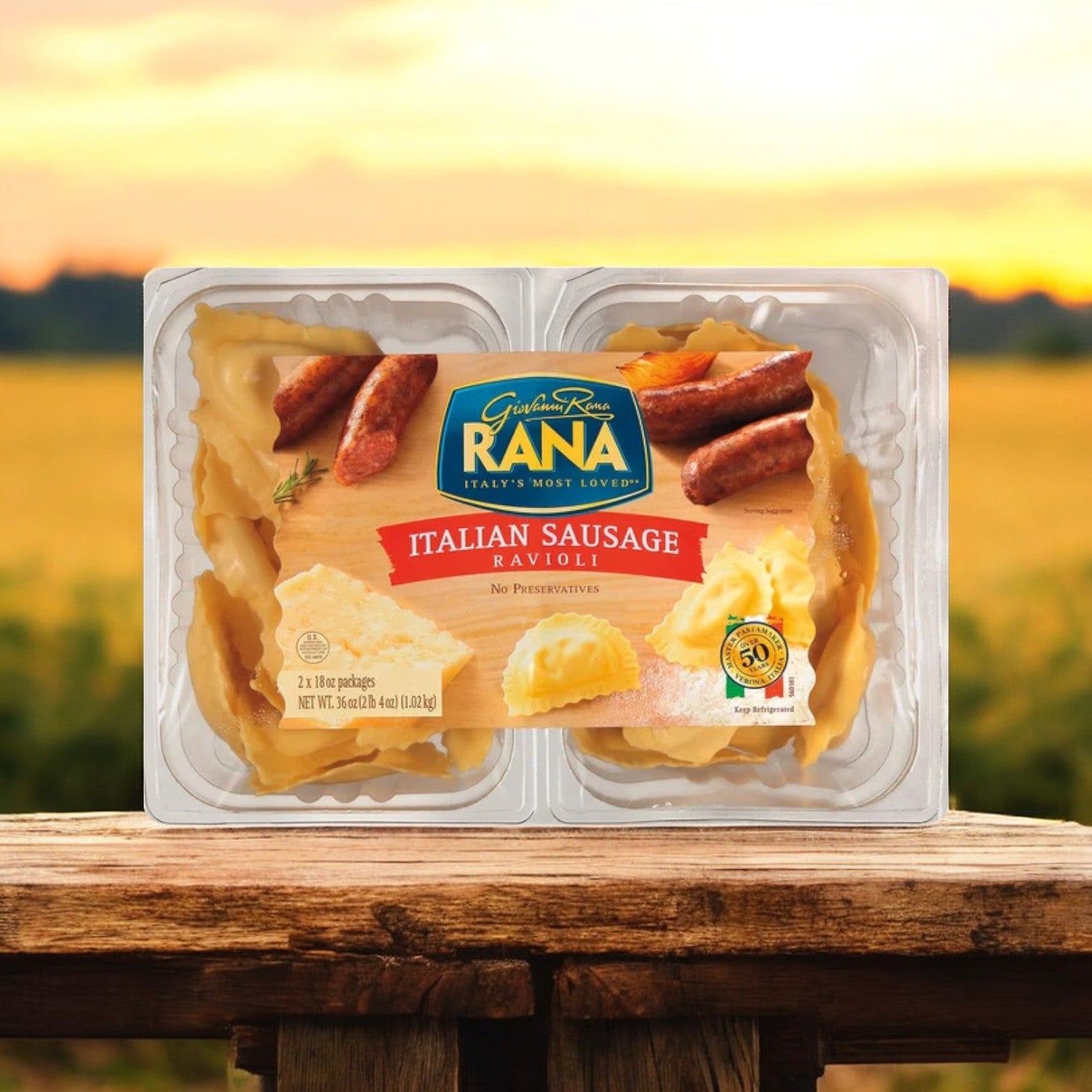 Rana Italian Sausage Ravioli, 3 Count, 108 oz.