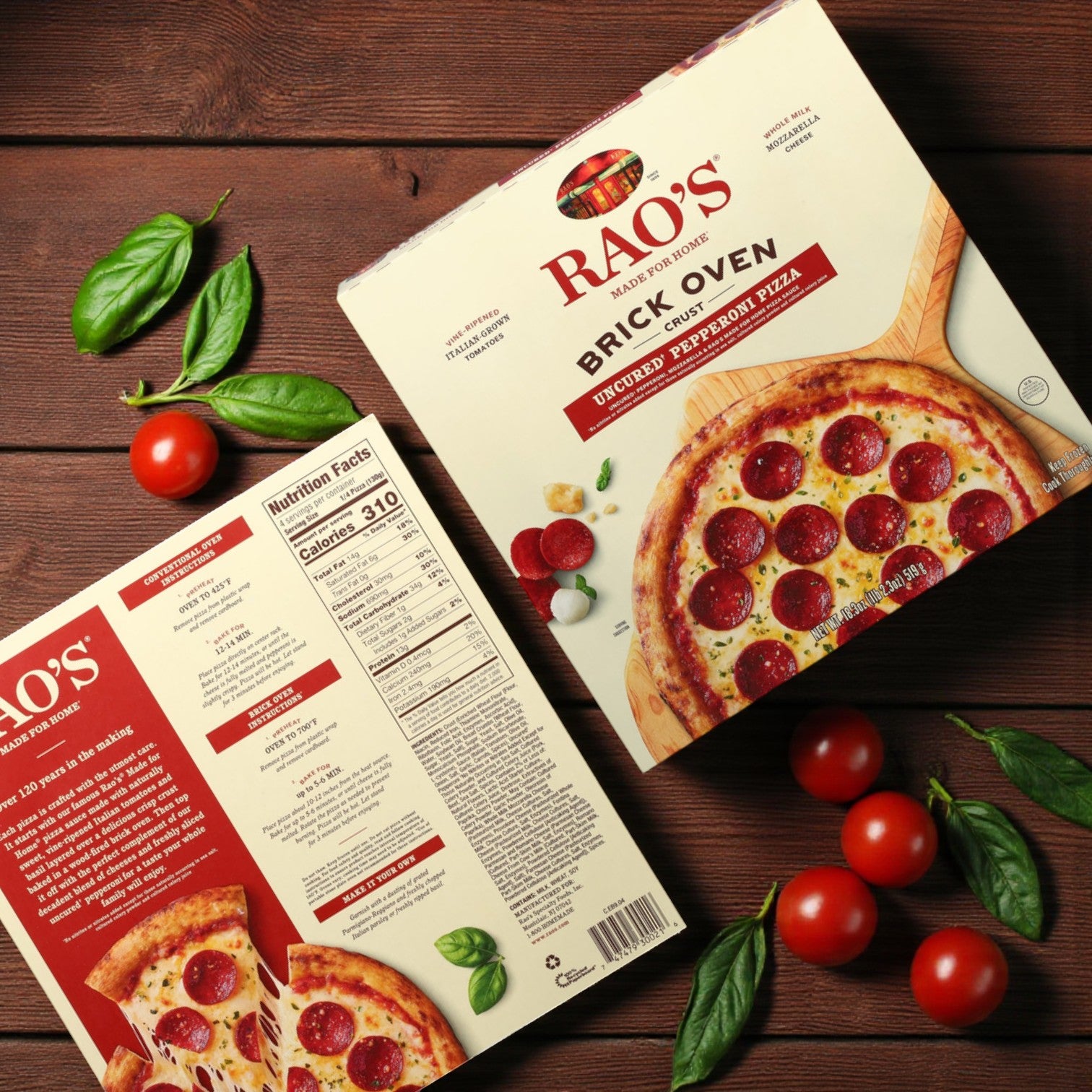 Rao’s Made-for-Home Brick Oven Crust Pizza Combo – Pepperoni • 5-Cheese • Italian Meat Trio