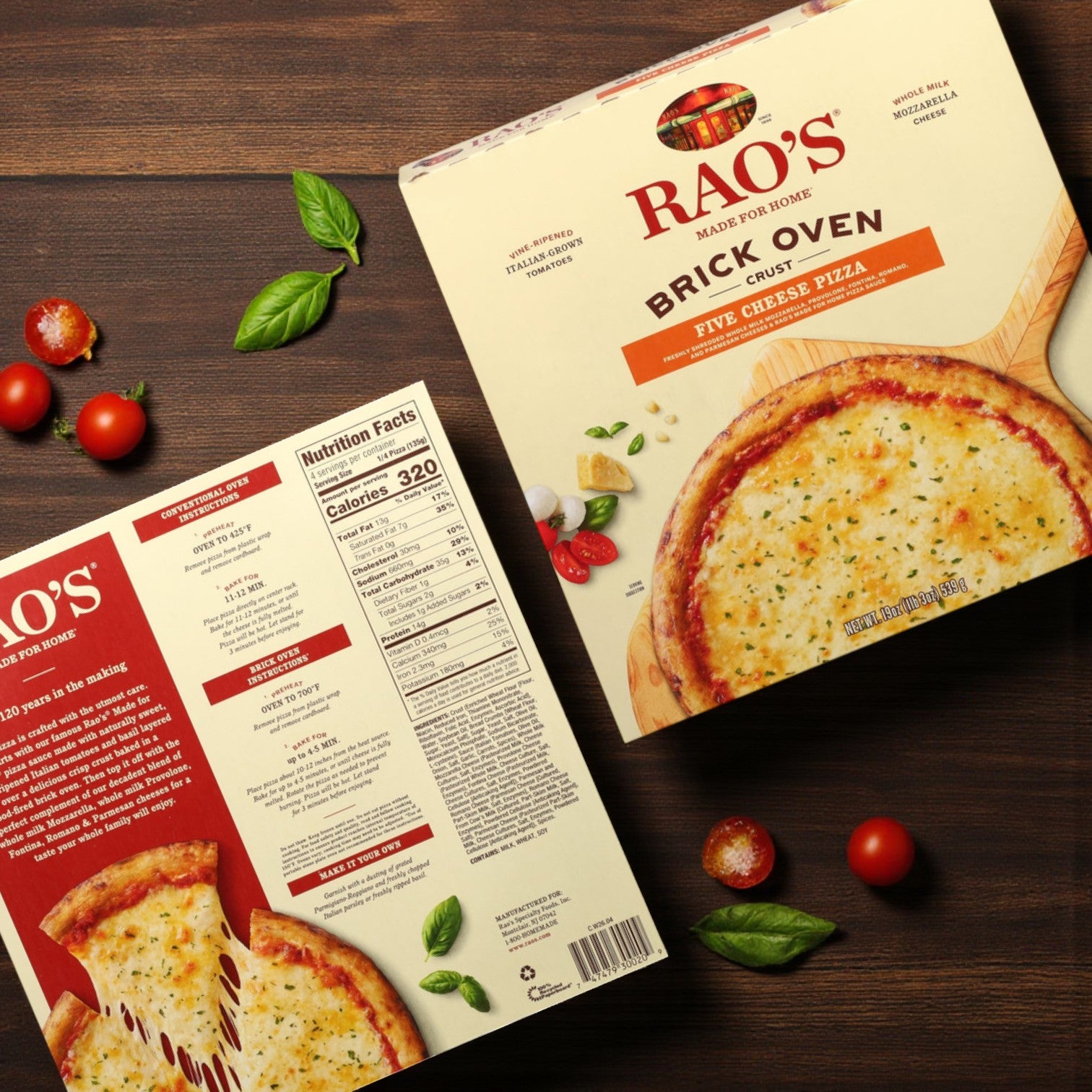 Rao’s Made-for-Home Brick Oven Crust Pizza Combo – Pepperoni • 5-Cheese • Italian Meat Trio