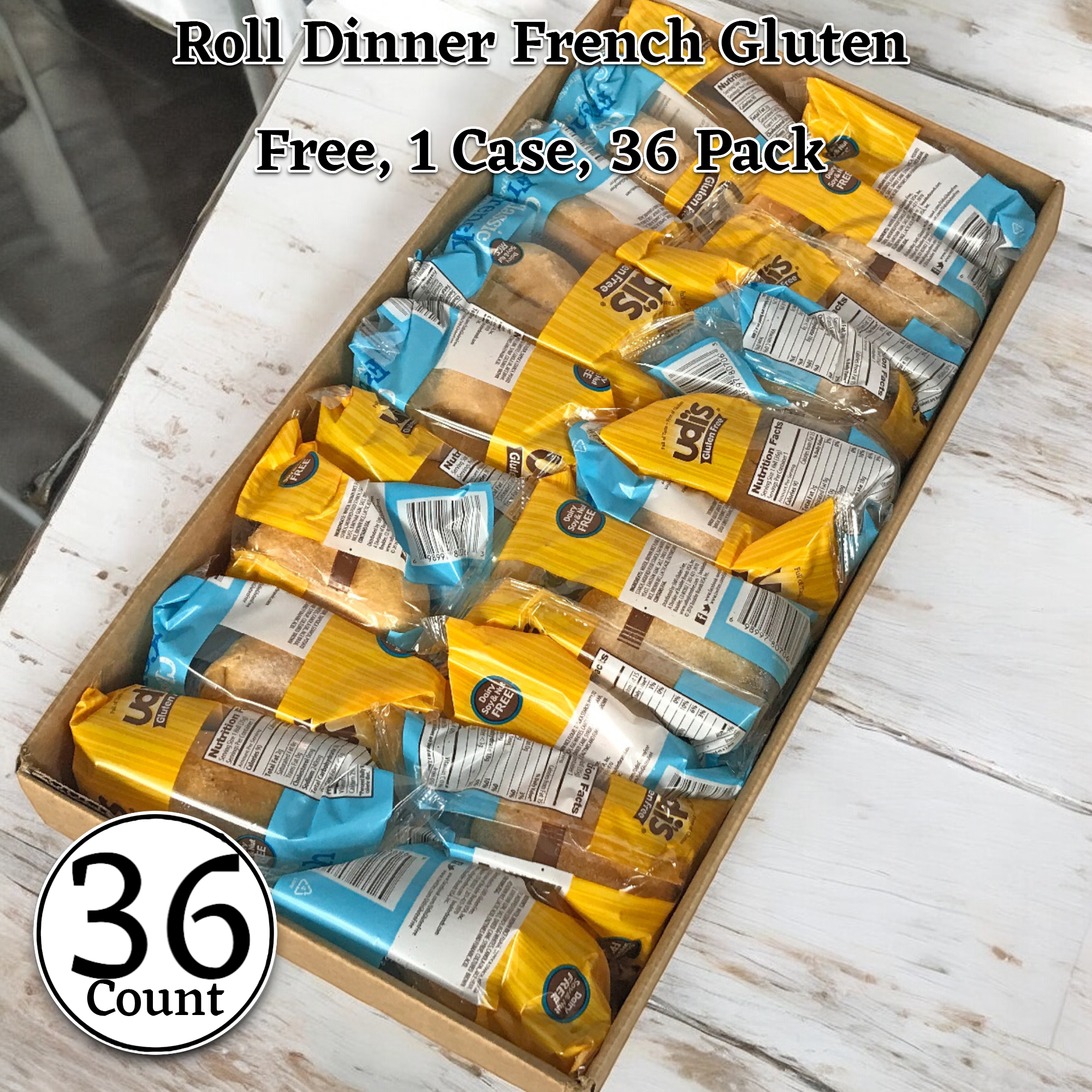 Udi's, Roll Dinner French Gluten Free, 1.2 oz. - 1 Case, 36 Count