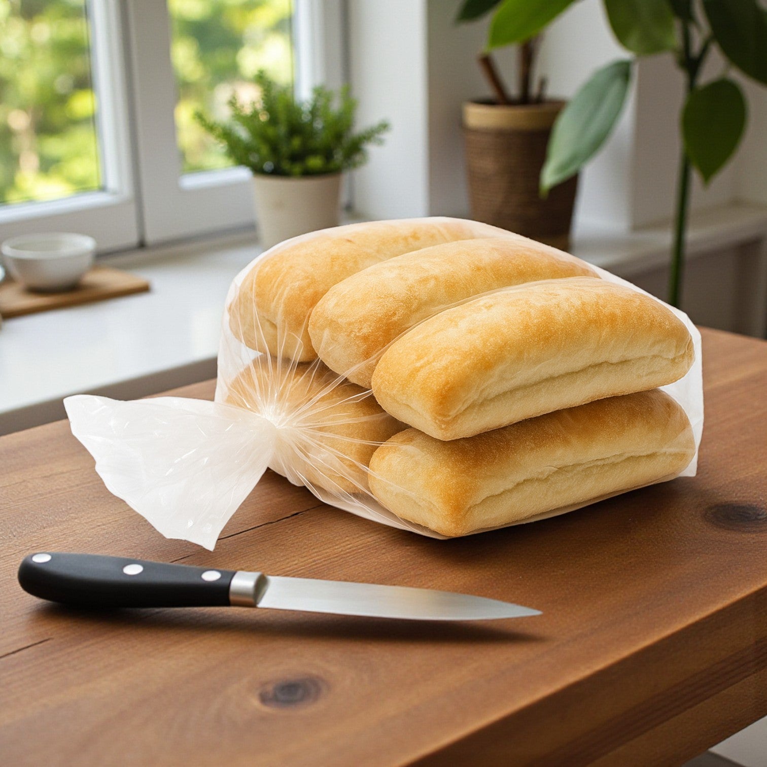 Italian Beef Hoagie Buns – 6 Pack (6" Rolls)