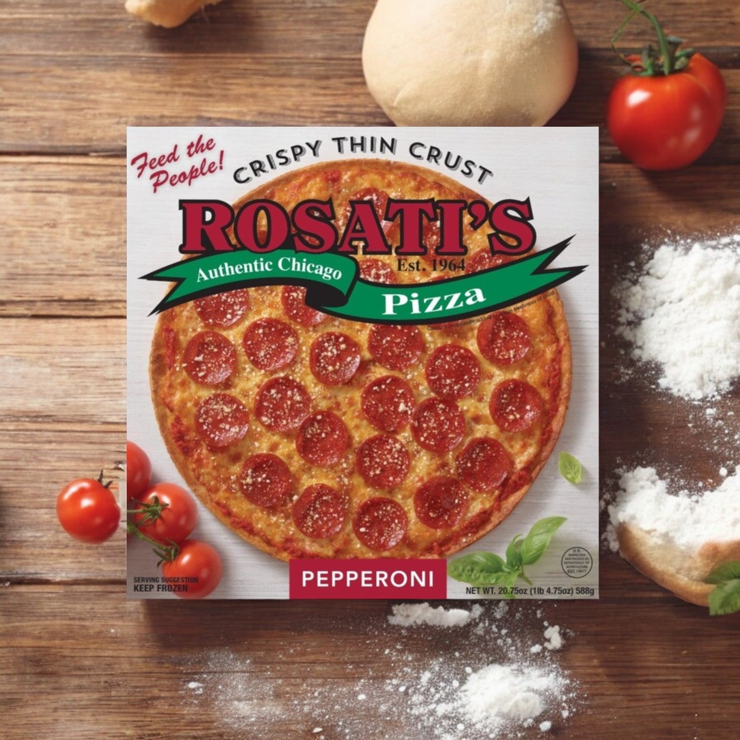 Rosati's Pizza Crispy Thin Crust Pepperoni - 20.75 oz