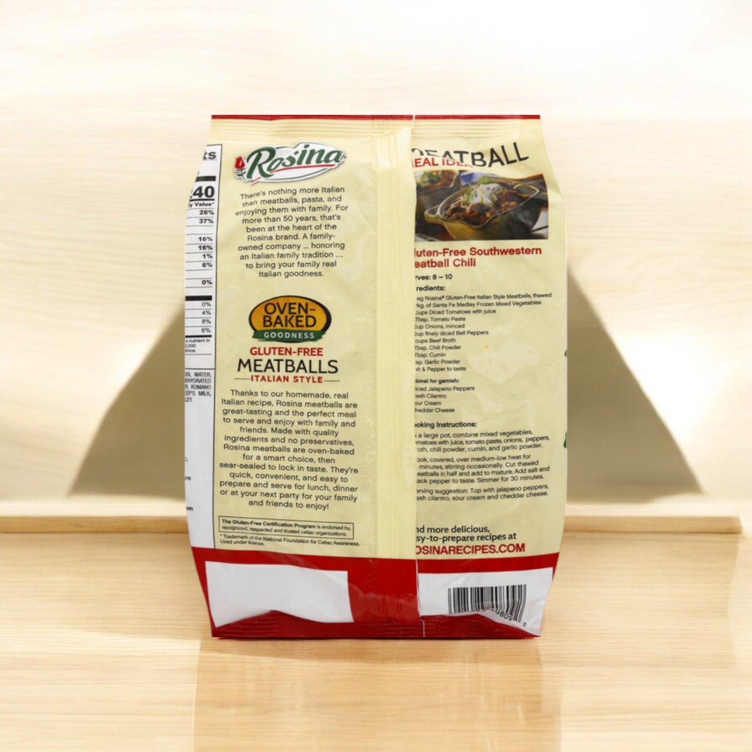 Rosina Meatballs, Gluten-Free, Italian Style, 22 oz. - 1 Bag