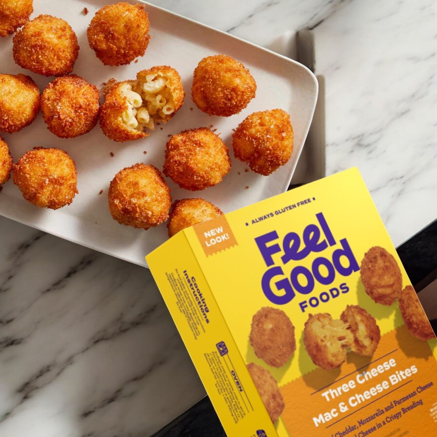 Feel Good Foods Three Cheese Mac & Cheese Bites 8 oz. - 1 Count