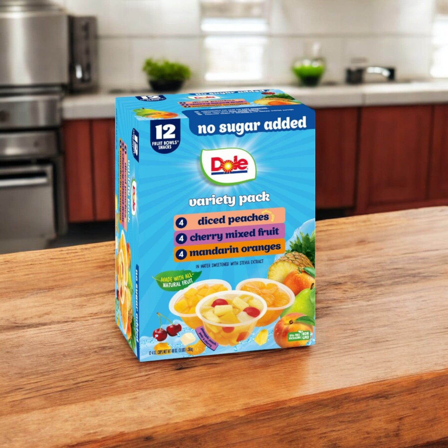 Dole Fruit Bowls Snack, Variety Pack- 12 Count-1 Pack