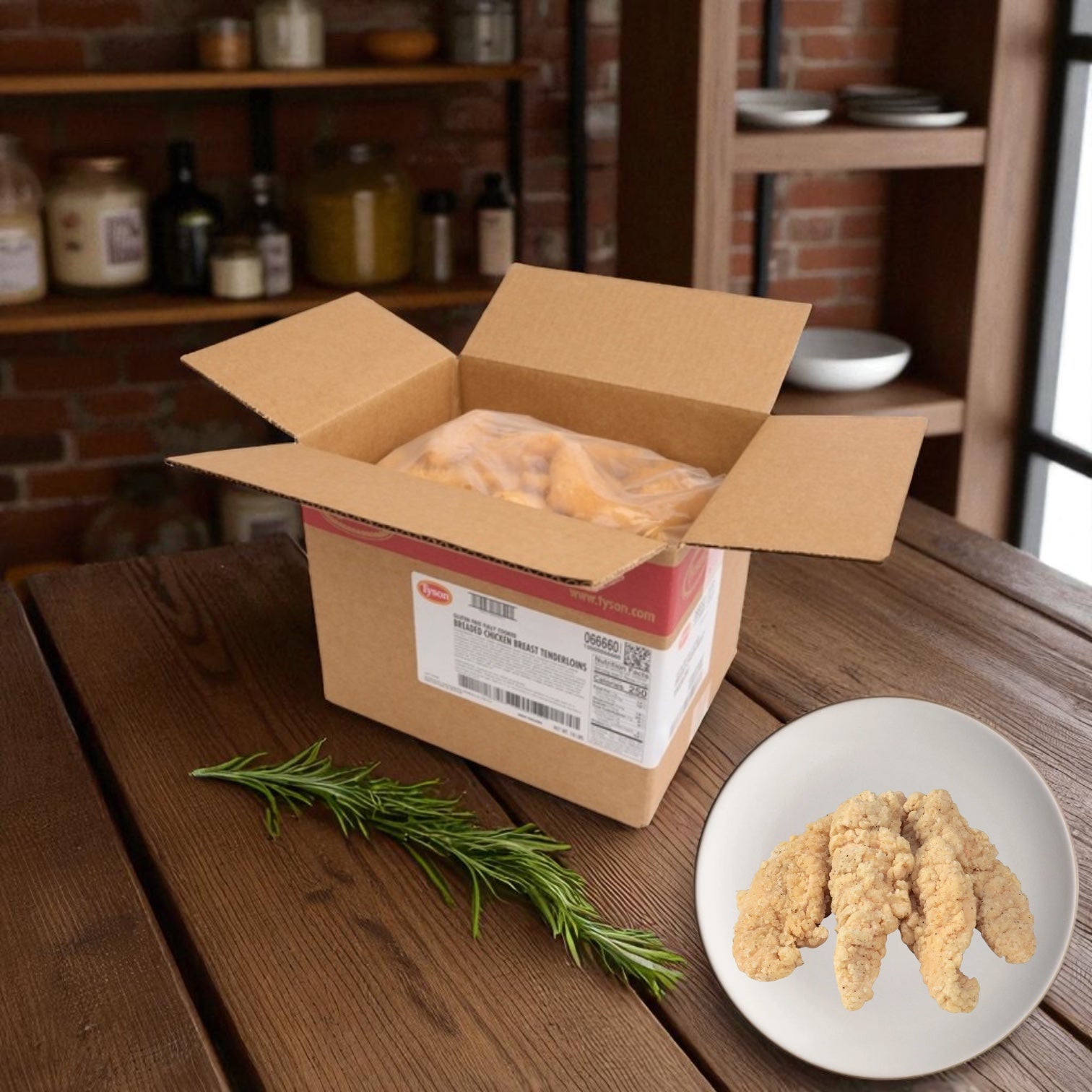 Tyson Foods Gluten Free Chicken Tenderloins Breaded 5 lb Bag - 2 Count