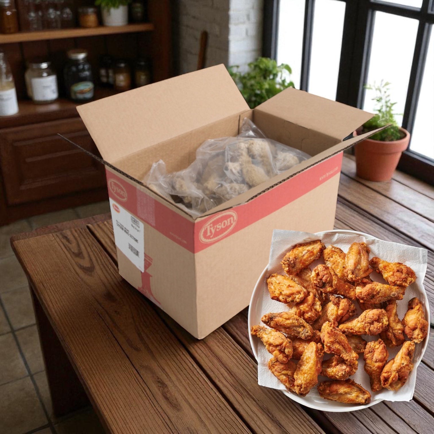 Tyson Foods Chicken Wing Stinger Pre-cooked 1st & 2nd Joints 5 lb Bag - 2 Count